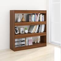 vidaXL Boekenkast/kamerscherm 100x30x103 cm bruineikenkleurig