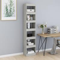 vidaXL Boekenkast/kamerscherm 40x30x198 cm betongrijs