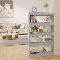 vidaXL Boekenkast/kamerscherm 80x30x135 cm spaanplaat grijs sonoma