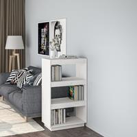 vidaXL Boekenkast/kamerscherm 60x35x103 cm massief grenenhout wit