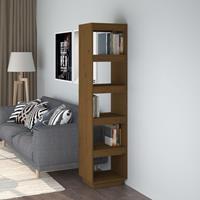 vidaXL Boekenkast/kamerscherm 40x35x167 cm grenenhout honingbruin