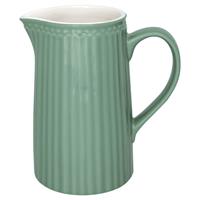 GreenGate Schenkkan / Waterkan Alice dusty groen (1 Liter) H 17.6 cm