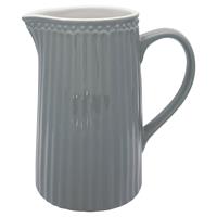 Greengate Schenkkan / Waterkan Alice Nordic Steen grijs (1 liter) H 17.6 cm