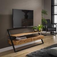 Hoyz Collection Hoyz - TV-meubel Lean 140cm - 2 Lades - Bruin - Acaciahout