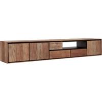 24Designs Metropole Hangend TV-Meubel XL - B235 X H40 Cm - Teakhout