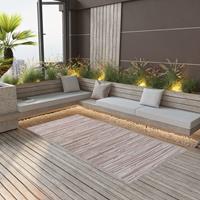 vidaXL Outdoor-Teppich Taupe 140x200 cm PP 