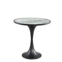 Ptmd Collection Laiko Ronde Bijzettafel  H45 x Ø45 cm  Metaal  Wit