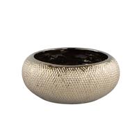 Ptmd Collection Helly Bloempot  29 x 29 x 12 cm  Keramiek  Goud