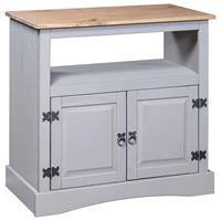 VidaXL Tv-meubel Mexicaans grenenhout Corona-stijl 80x43x78 cm grijs
