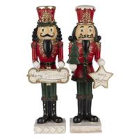Clayre & Eef Multi Decoratie Notenkraker (2) 12*10*35 Cm 6pr3461