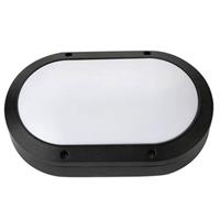 BES LED Led Tuinverlichting - Buitenlamp - Rapon - Wand - Aluminium Mat Zwart - 8w Natuurlijk Wit 4000k - Ovaal