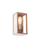 QAZQA Wandlamp buiten charlois - Roestbruin - Industrieel - L 14cm