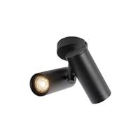 qazqa Designspot schwarz 2-flammig - Scopio Honey - Schwarz