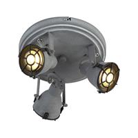 qazqa Robuster Spot Betonlook 3-flammig - Medox - Grau