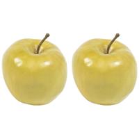 Emerald 5x stuks kunstfruit appel 7.5 cm -