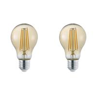 BES LED LED Lamp - Trion Lamba - E27 Fitting - 4W - Warm Wit 3000K - Amber - Glas