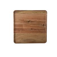 Cosy & Trendy Houten dienblad met opstaande rand 26 x 26 cm vierkant -