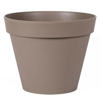 EDA Bloempot Toscane kunststof taupe D40 x H32 cm -