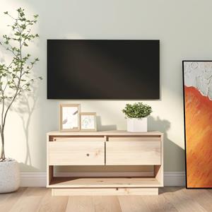 VidaXL Tv-meubel 74x34x40 Cm Massief Grenenhout