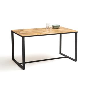 LA REDOUTE INTERIEURS Tafel 4/6 personen in eik en staal, Hiba