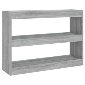 VidaXL Boekenkast/kamerscherm 100x30x72 Cm Grijs Sonoma Eikenkleurig