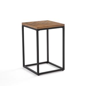 LA REDOUTE INTERIEURS Bijzettafel in metaal en hout, H60 cm, Nottingham