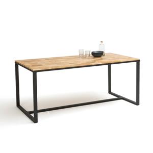 LA REDOUTE INTERIEURS Tafel in eik en staal, 8 personen, Hiba.