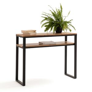 LA REDOUTE INTERIEURS Console in massief eik en metaal, 2 legplanken, Hiba