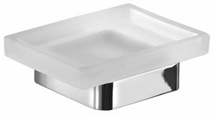 Gedy Samoa zeepschaal mat glas chroom