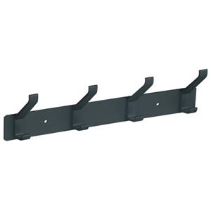 Praxis Kapstok met 6 haken zwart 410mm