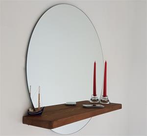Wandspiegel met plank dennenhout Elif | Mioli Decor
