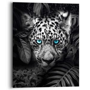 Praxis Decoratief paneel Panter met blauwe ogen 40x50cm MDF