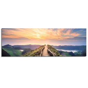 Reinders! Artprint dageraad bergen - zonsopkomst - ecru (1 stuk)