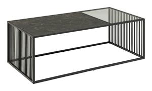 Bendt Salontafel Esme Marmerlook, 120 x 60cm - Zwart