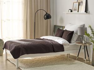 BELIANI Bedsprei met Relief en Kussenset 140 x 210 cm Bruin RAYEN