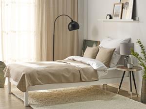 BELIANI Bedsprei met Relief en Kussenset 160 x 220 cm Taupe SHUSH