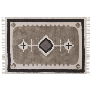 BELIANI Katoenen Vloerkleed 160 x 230 cm Beige GEYVE