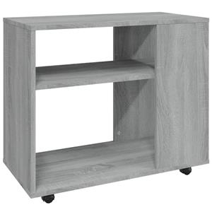 VidaXL Bijzettafel 70x35x55 Cm Bewerkt Hout Grijs Sonoma Eikenkleurig