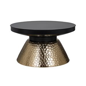 Richmond Interiors Richmond Salontafel Freddie 75cm - Zwart/Goud