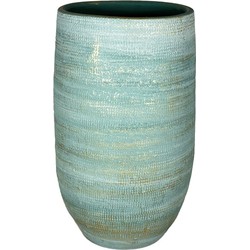 HS Potterie Aqua Blauw/GroeneVaas - Pot Tokio - Aqua Vaas-Pot Tokio D19xH30