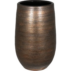 HS Potterie Bruin Koper Vaas-Pot Tokio - Bruin Koper Vaas-Pot Tokio 22x40