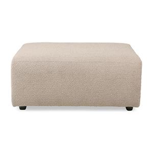 HKliving Elementbank Jax hocker taupe bouclé