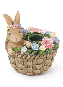 villeroy&boch Villeroy & Boch Kerzenhalter Hase im Korb 9,2 cm Spring Fantasy Accessoires bunt