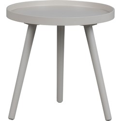 Woood Sasha Bijzettafel 41 cm - Hout - Grijs - Set van 2