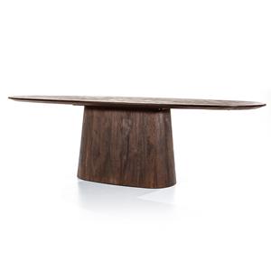 Countrylifestyle Eettafel Aron ovaal 300x110cm bruin