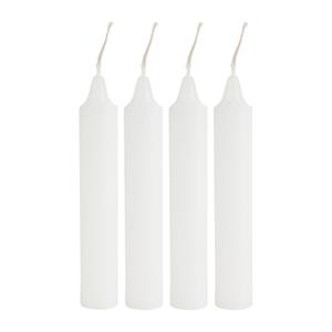 Xenos Dinerkaars rustiek - wit - set van 4