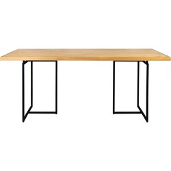 Dutchbone Class Eettafel - L220 X B90 X H75 Cm - Eikenhout Visgraat
