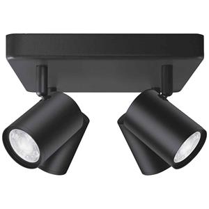 WiZ IMAGEO  Spots 4x5W B 22-65K RGB SQ 8719514554573 LED-plafondlamp 20 W Energielabel: F (A - G) RGBW Zwart