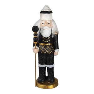 Clayre & Eef Zwarte Decoratie Notenkraker 15*15*50 Cm 6pr3411