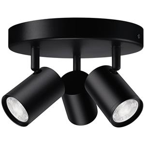 WiZ IMAGEO  Spots 3x5W B 22-65K RGB RD 8719514554535 LED-plafondlamp 15 W Energielabel: F (A - G) RGBW Zwart